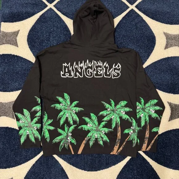 Palm Angels Skull Island Black Hoodie Mens Large - Picture 4 of 4